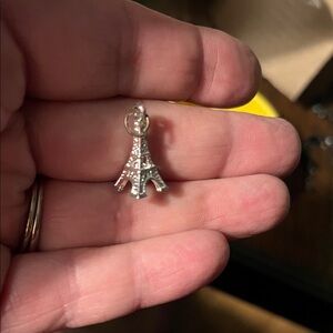 Silver Eiffel Tower Charm Pendant - Women Jewelry 1362